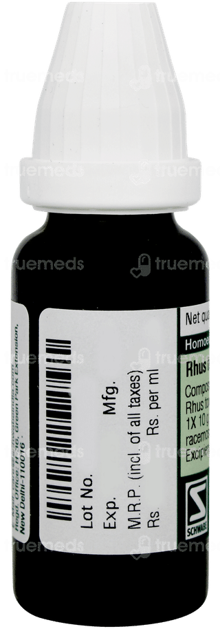 Dr Willmar Schwabe Rhus Toxicodendron Pentarkan Ptk 73 Drops 20ml