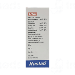 Haslab Kofsed Cough Sedative Drops 30ml