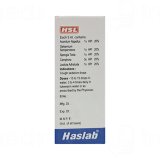 Haslab Kofsed Cough Sedative Drops 30ml