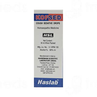 Haslab Kofsed Cough Sedative Drops 30ml