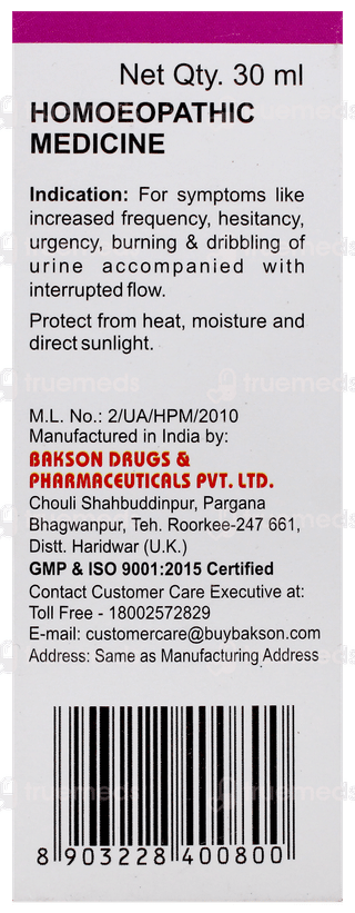 Baksons Prosto Aid Drops 30Ml