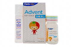 Advent 228.5mg Tangy Orange Flavour Dry Syrup 30ml