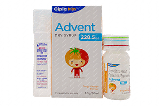 Advent 228.5mg Tangy Orange Flavour Dry Syrup 30ml