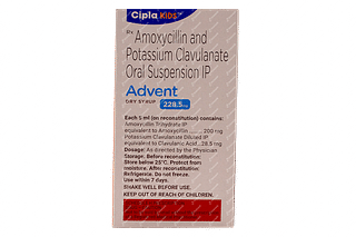 Advent 228.5mg Tangy Orange Flavour Dry Syrup 30ml