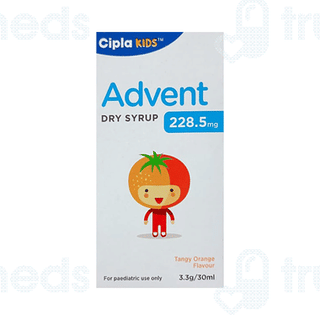 Advent 228.5mg Tangy Orange Flavour Dry Syrup 30ml