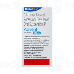 Advent 228.5mg Tangy Orange Flavour Dry Syrup 30ml Advent 228.5mg Tangy Orange Flavour Dry Syrup 30ml