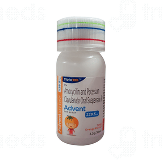 Advent 228.5mg Tangy Orange Flavour Dry Syrup 30ml