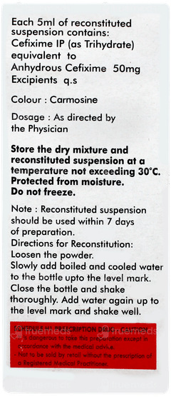 Aricef O 50 Dry Syrup 30ml Aricef O 50 Dry Syrup 30ml