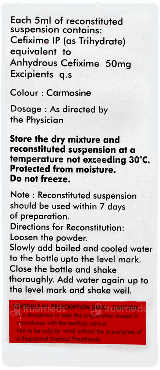 Aricef O 50 Dry Syrup 30ml