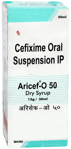 Aricef O 50 Dry Syrup 30ml Aricef O 50 Dry Syrup 30ml
