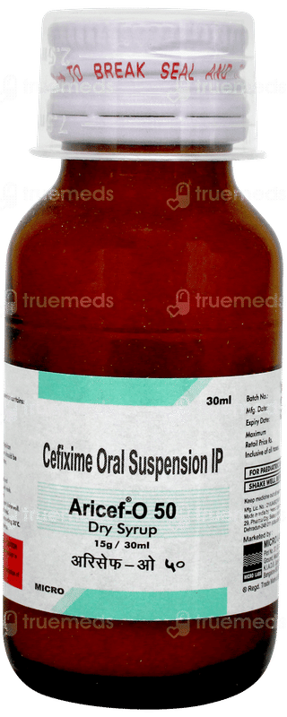 Aricef O 50 Dry Syrup 30ml