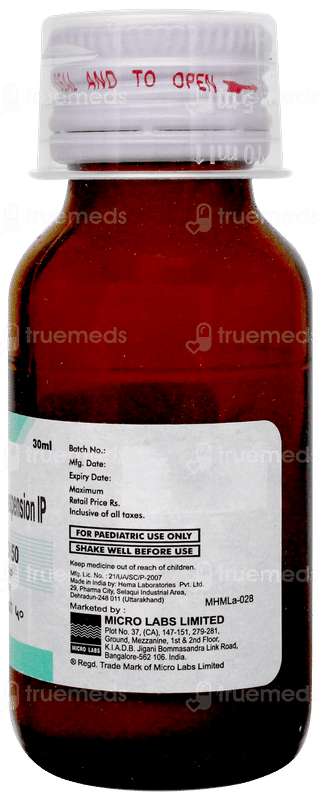 Aricef O 50 Dry Syrup 30ml