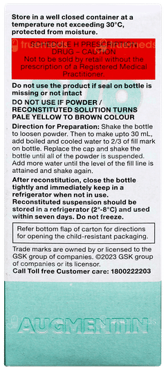 Augmentin Duo Suspension 30ml Augmentin Duo Suspension 30ml