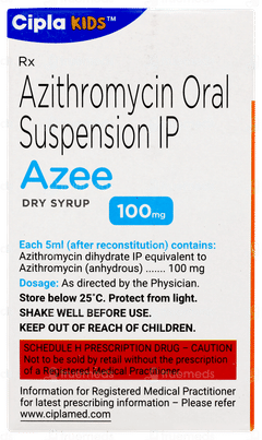 Azee 100mg Peppermint Flavour Dry Syrup 15ml