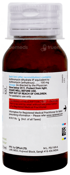 Azee 100mg Peppermint Flavour Dry Syrup 15ml