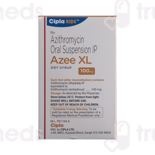 Azee Xl 100mg Peppermint Flavour Dry Syrup 30ml