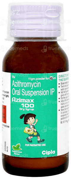 Azimax 100 Peppermint Flavour Dry Syrup 15ml