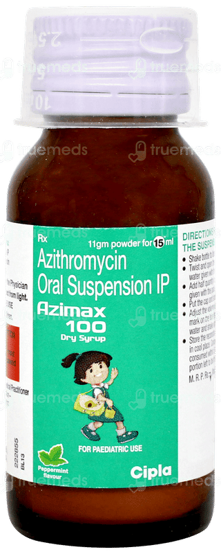 Azimax 100 Peppermint Flavour Dry Syrup 15ml