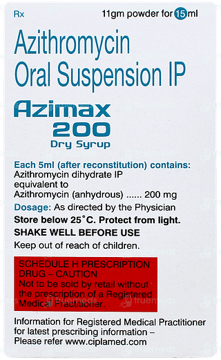 Azimax 200 Peppermint Flavour Dry Syrup 15ml