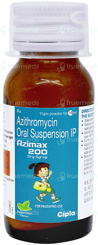 Azimax 200 Peppermint Flavour Dry Syrup 15ml