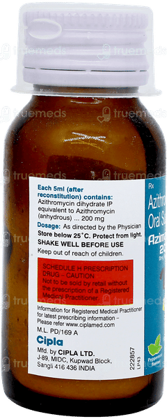 Azimax 200 Peppermint Flavour Dry Syrup 15ml Azimax 200 Peppermint Flavour Dry Syrup 15ml