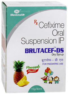 Brutacef Ds Pineapple Flavour Dry Syrup 30ml Brutacef Ds Pineapple Flavour Dry Syrup 30ml