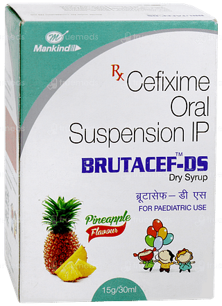 Brutacef Ds Pineapple Flavour Dry Syrup 30ml
