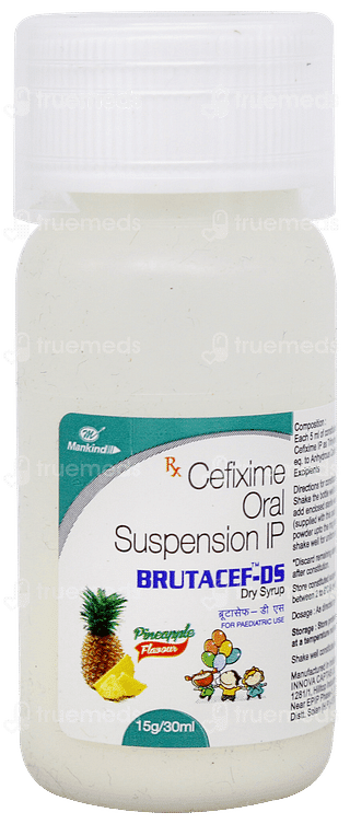 Brutacef Ds Pineapple Flavour Dry Syrup 30ml