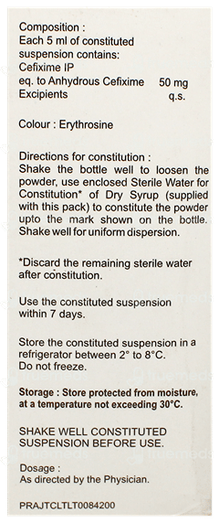 Cefaclass 50 Dry Syrup 30Ml Cefaclass 50 Dry Syrup 30Ml