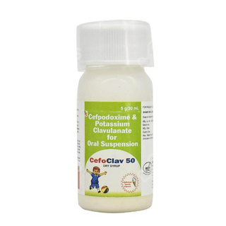 Cefoclav 50 Vanilla Flavour Dry Syrup 30Ml