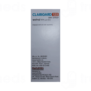 Clarigard 125 Banana Flavour Dry Syrup 30ml