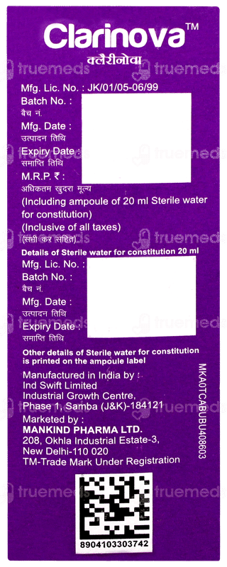 Clarinova Dry Syrup 30ml