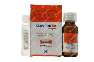 Clavpod 50/31.25 MG Dry Syrup 30 ML