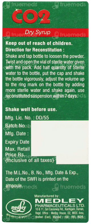 Co2 Mango Flavour Dry Syrup 30ml