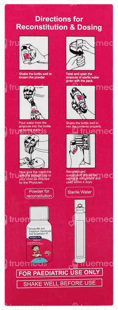 Evoxil Cv Banana & Mix Fruit Flavour Dry Syrup 30ml