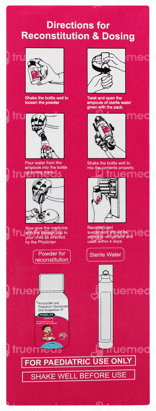 Evoxil Cv Banana & Mix Fruit Flavour Dry Syrup 30ml