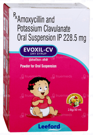 Evoxil Cv Banana & Mix Fruit Flavour Dry Syrup 30ml