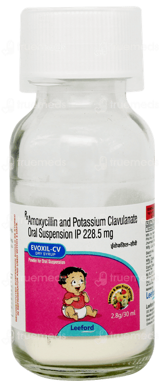 Evoxil Cv Banana & Mix Fruit Flavour Dry Syrup 30ml