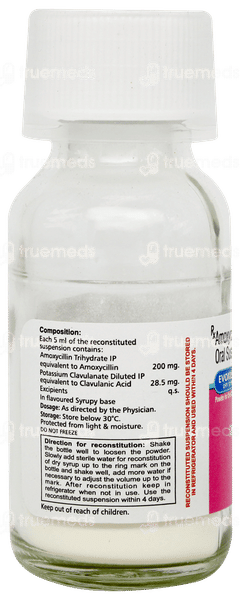 Evoxil Cv Banana & Mix Fruit Flavour Dry Syrup 30ml