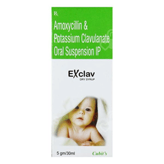 Exclav 200/28.5 Mg Dry Syrup 30 Ml