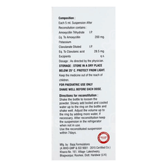Exclav 200/28.5 Mg Dry Syrup 30 Ml Exclav 200/28.5 Mg Dry Syrup 30 Ml