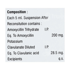 Exclav 200/28.5 Mg Dry Syrup 30 Ml Exclav 200/28.5 Mg Dry Syrup 30 Ml