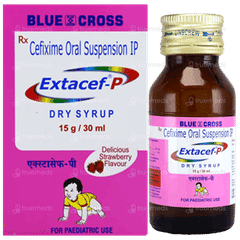 Extacef P Strawberry Flavour Dry Syrup 30Ml
