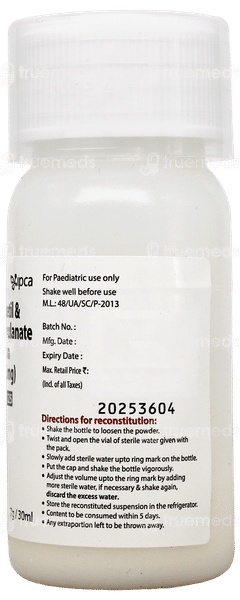 Fastclav 125 Dry Syrup 30Ml Fastclav 125 Dry Syrup 30Ml