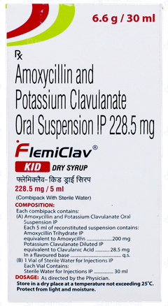 Flemiclav Kid Dry Syrup 30ml