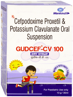 Gudcef Cv 100 Dry Syrup 30ml Gudcef Cv 100 Dry Syrup 30ml