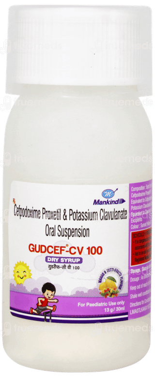 Gudcef Cv 100 Dry Syrup 30ml