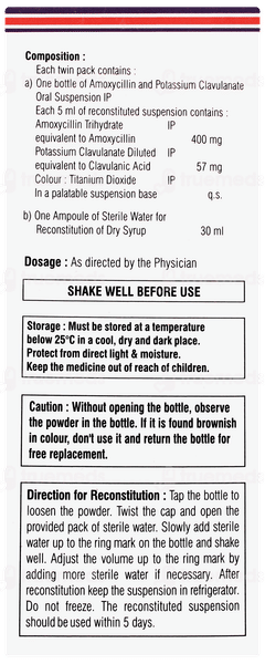 Hhamclav Ds Dry Syrup 30ml