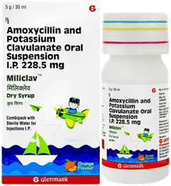 Miliclav Orange Flavour Dry Syrup 30ml