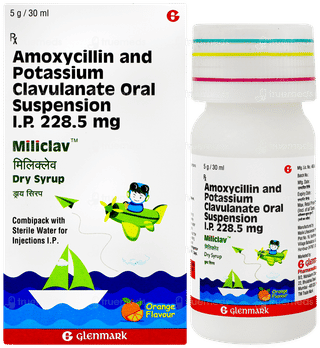 Miliclav Orange Flavour Dry Syrup 30ml